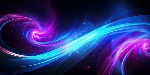 Fototapeta na wymiar Digital abstract neon background, pink blue glowing blur lines, futuristic abstract background, 3d rendering.