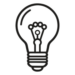 lightbulb icon, the creative idea sign, excellent human symbol