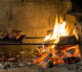 Asado argentino a las brasas