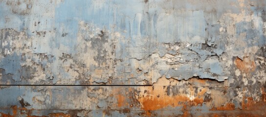 Rusted Elegance: A Weathered Wall with a Bold, Mysterious Black Arrow