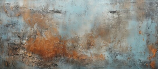 Obraz premium An Energetic Symphony of Vibrant Orange and Tranquil Blue