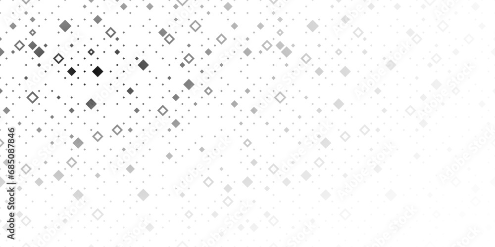 Aufkleber abstract pattern with small squares and pixels. black dots on white background. halftone illustratio