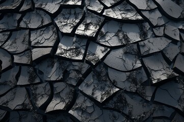 cracked asphalt texture background. generative ai