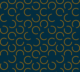 Luxury gold background pattern seamless geometric line circle abstract design vector. 