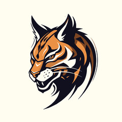  logo design bobcat Illustration