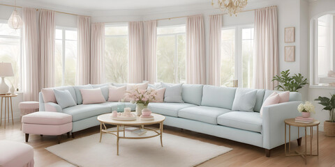 A Pastel Living Room