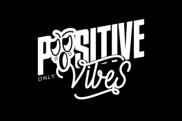 Poster Positive Typografie aesthetic quotes positive vibes Urban Streetwear graphic design vector template print file