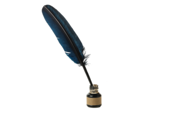 PNG, pen with ink, isolated on white background.