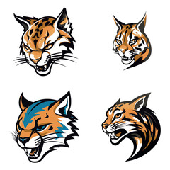 logo art design bobcat Illustration