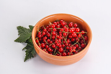 Sweet ripe red currant berries