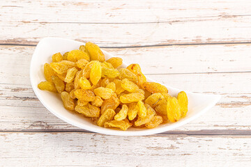 Yellow raisin - dry grape berries