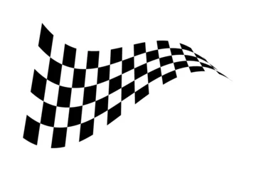 Fotobehang Racing flag. Race flag vector icon. Finishing flag. Vector design illustration © pupsy