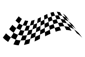 Fototapeta premium Racing flag. Race flag vector icon. Finishing flag. Vector design illustration