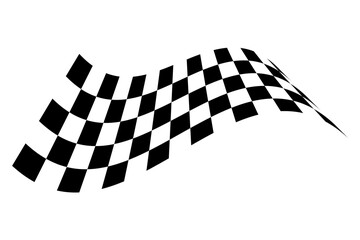Racing flag. Race flag vector icon. Finishing flag. Vector design illustration - obrazy, fototapety, plakaty