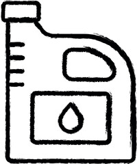 Chemical carwash vector icon in grunge style