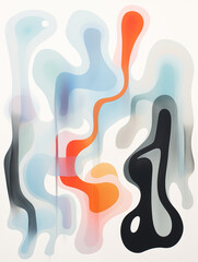 Translucent Fusion. Design for wall decoration, wall arts, cover, postcards, brochure.