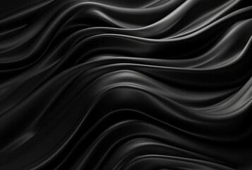 Obraz premium luxury black fabric background. generative ai