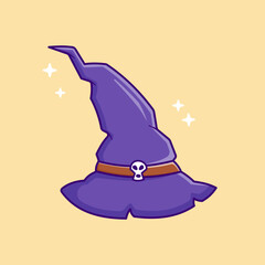 Witcher Hat Illustration, Vector, Icon Isolated