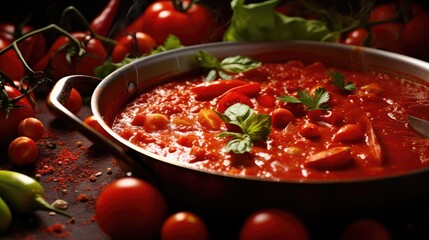 background ingredient italian food visually illustration pasta pizza, tomato cheese, garlic basil...