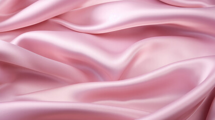 Pink silk texture. Soft waves.
