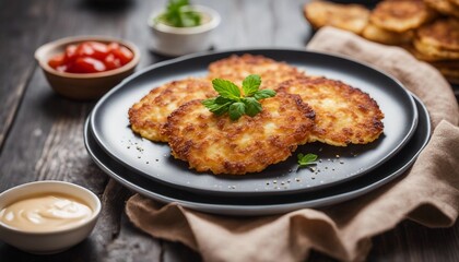 Deruny  Crispy potato pancakes often served with sour cream
