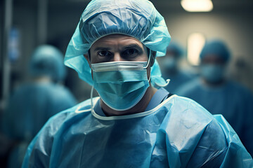 Portrait of a surgeon in the operating room
