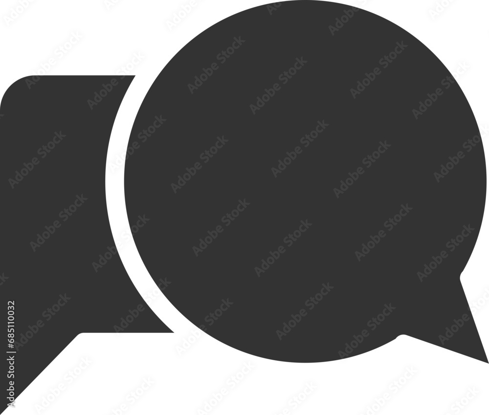 Poster chat icon vector design element. talk bubble speech sign. dialogue balloon.