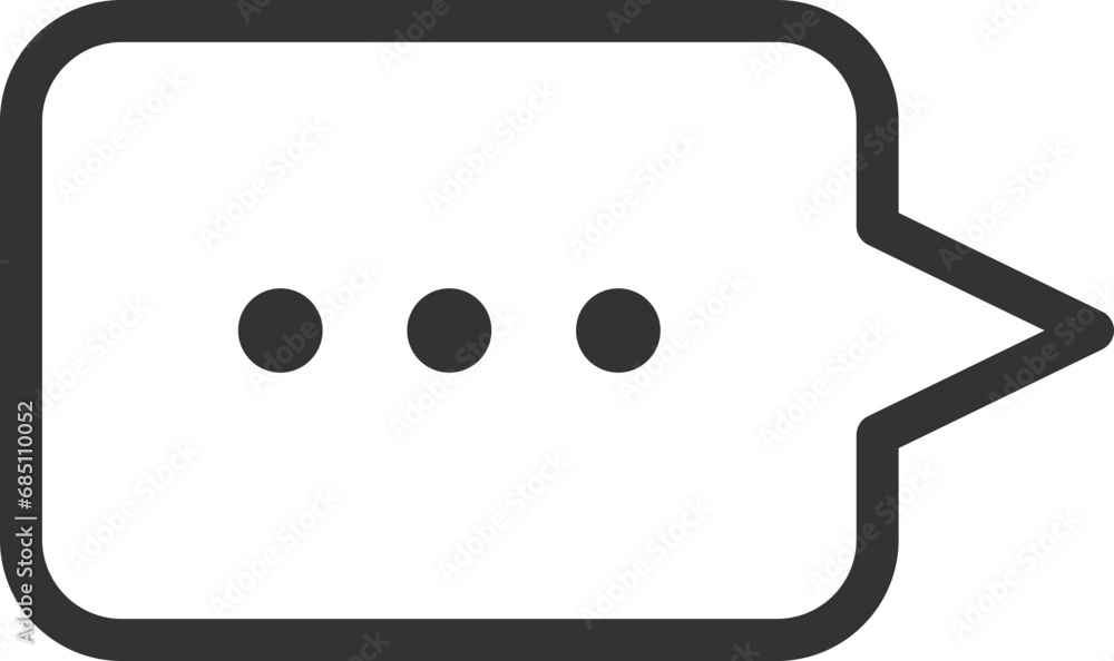 Aufkleber chat icon vector design element. talk bubble speech sign. dialogue balloon.