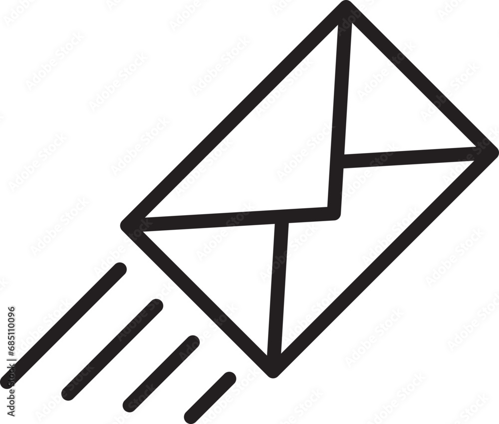 Poster mail icon vector sign. letter envelope symbol. message send to address illustration.