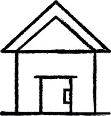 House, Holland vector icon in grunge style