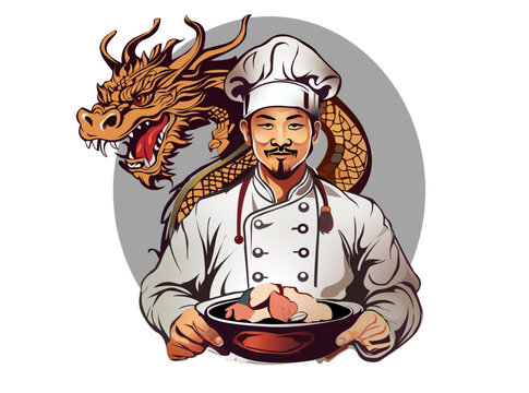 chef holding a tray