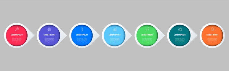 Vector Infographic design business template with icons and 10 options or steps