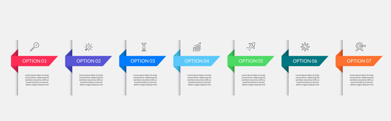 Vector Infographic design business template with icons and 10 options or steps
