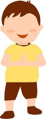 Fototapeta premium cute little kid boy