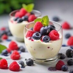 yogurt and berries