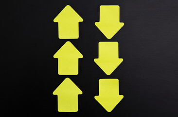 Movement forward and backward, dynamics of business development