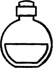 Medieval, poison vector icon in grunge style
