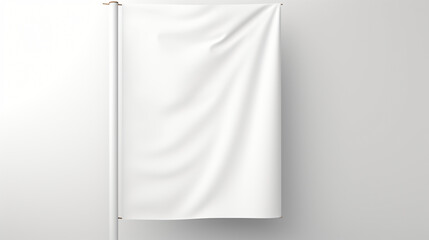 Blank white vertical bannerr