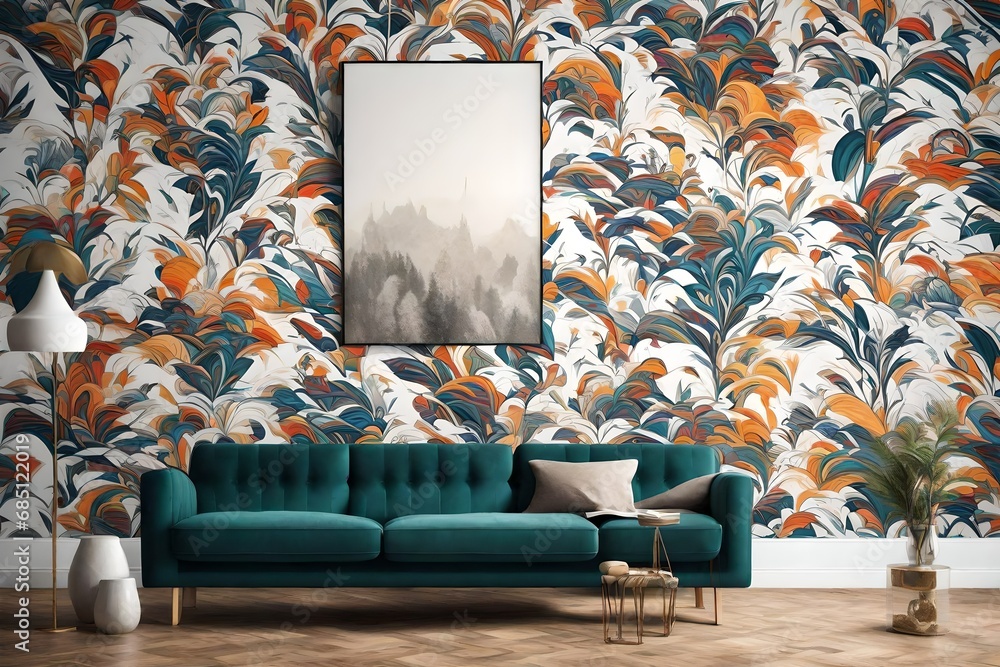 Poster immerse your space in the world of visual art with a captivating wallpaper that showcases a diverse 