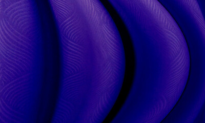 Dark blue satin texture, wavy curves, folds, elegant abstract background.