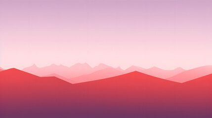 Fototapeta premium red illustration of landscape