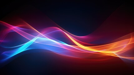 Naklejka premium Energy Light Lines Flow