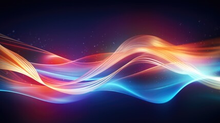 Naklejka premium Energy Light Lines Flow