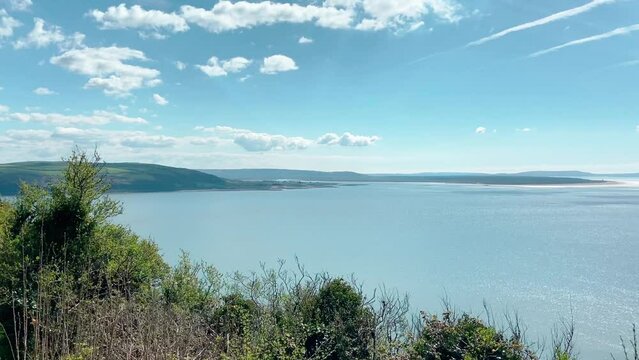 Coast Path near to Scotts Bay Beach Llansteffan Carmarthenshire Wales