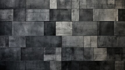 Grey cubist abstract background with squares texture. Created with Ai