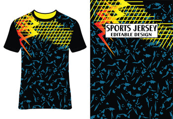 Sublimation Sports Jersey Tee Design | Athletic Apparel | Customizable Print | Performance Wear | Digital Art