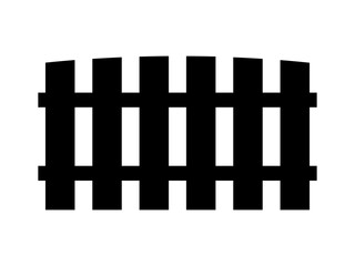 Fence flat icon vector