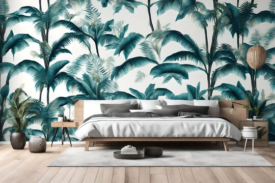 Transform your space with a stunning 3D wallpaper that brings a nature scene to life.