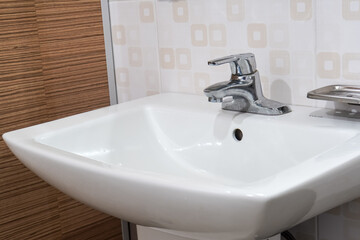 white bathroom sink photo without people