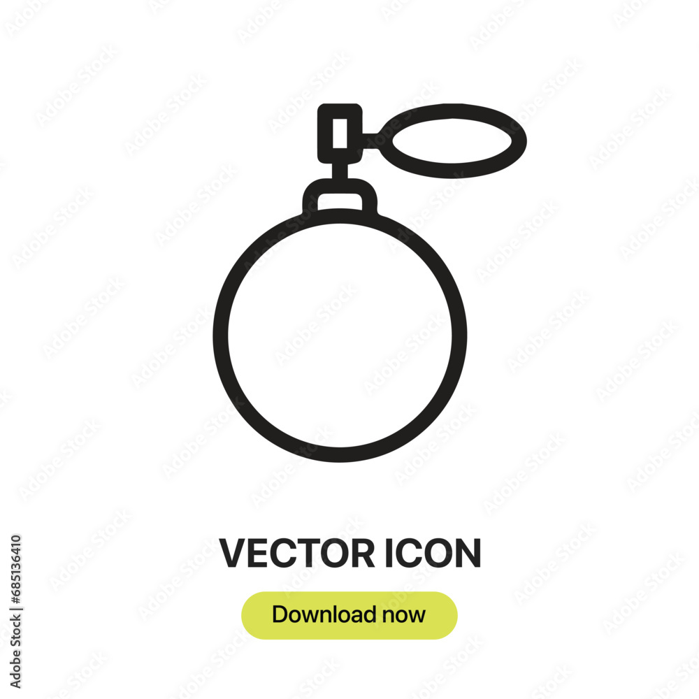 Poster perfume icon vector. linear-style sign for mobile concept and web design. perfume symbol illustratio